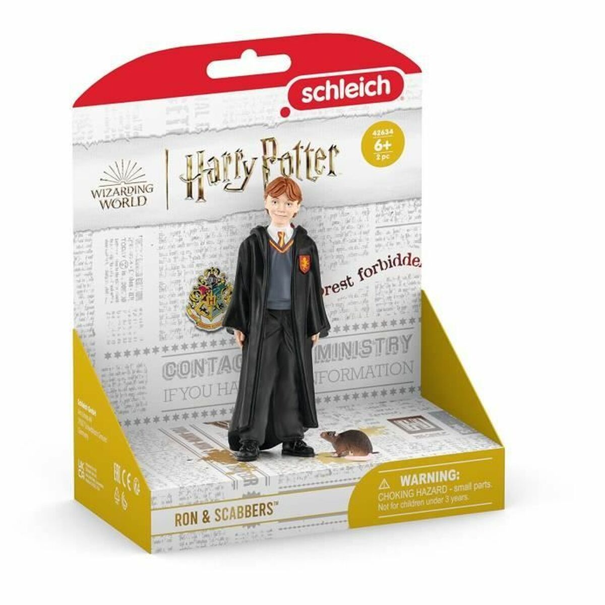 Akciófigurák Schleich Ron Weasley & Scabbers modern